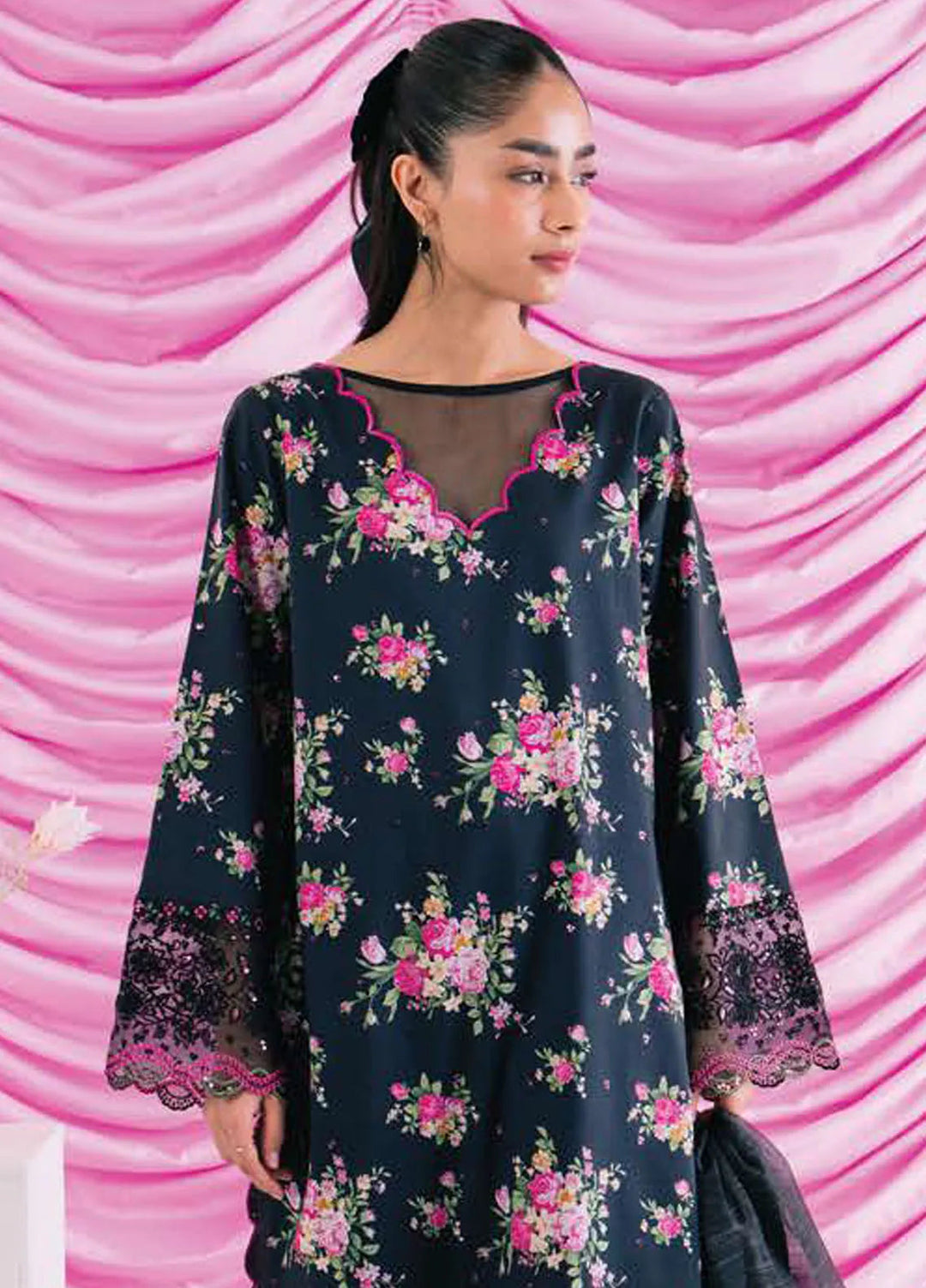 Rinesa By Ayzel Embroidered Lawn Suit Unstitched 3 Piece AAF24R D-03 Aria - Summer Collection