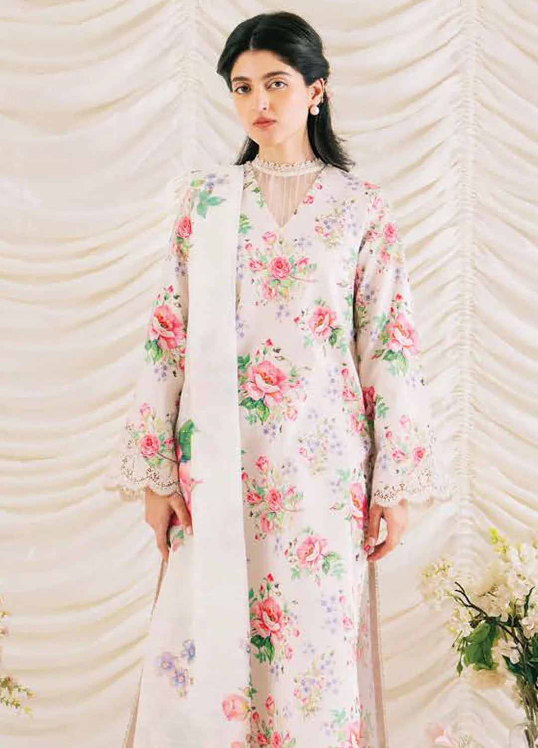 Rinesa By Ayzel Embroidered Lawn Suit Unstitched 3 Piece AAF24R D-06 Kara - Summer Collection