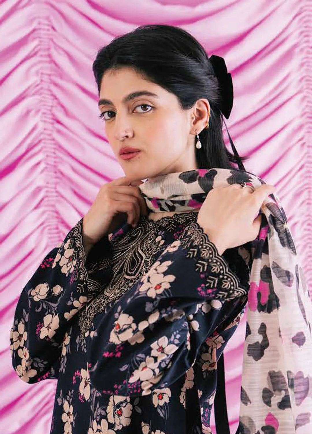 Rinesa By Ayzel Embroidered Lawn Suit Unstitched 3 Piece AAF24R D-07 Sena - Summer Collection