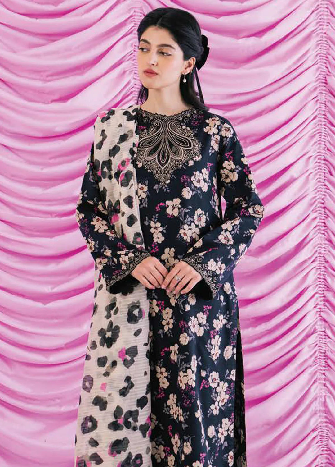 Rinesa By Ayzel Embroidered Lawn Suit Unstitched 3 Piece AAF24R D-07 Sena - Summer Collection