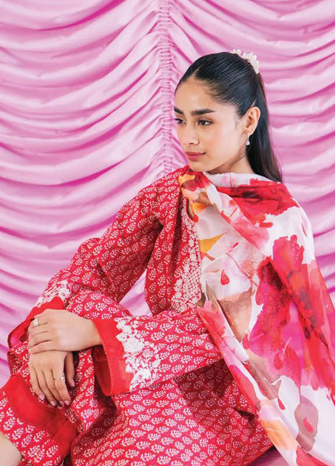 Rinesa By Ayzel Embroidered Lawn Suit Unstitched 3 Piece AAF24R D-08 Dina - Summer Collection