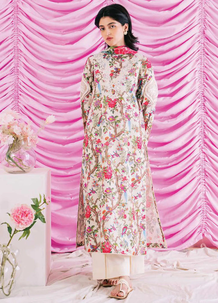 Rinesa By Ayzel Embroidered Lawn Suit Unstitched 3 Piece AAF24R D-09 Zoe - Summer Collection