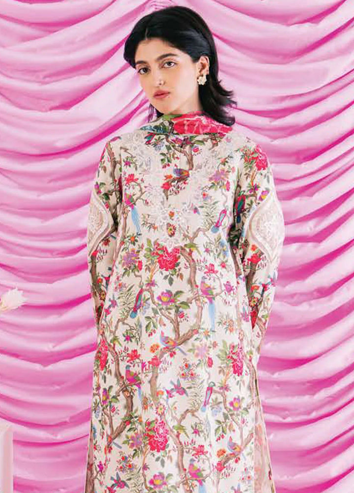 Rinesa By Ayzel Embroidered Lawn Suit Unstitched 3 Piece AAF24R D-09 Zoe - Summer Collection