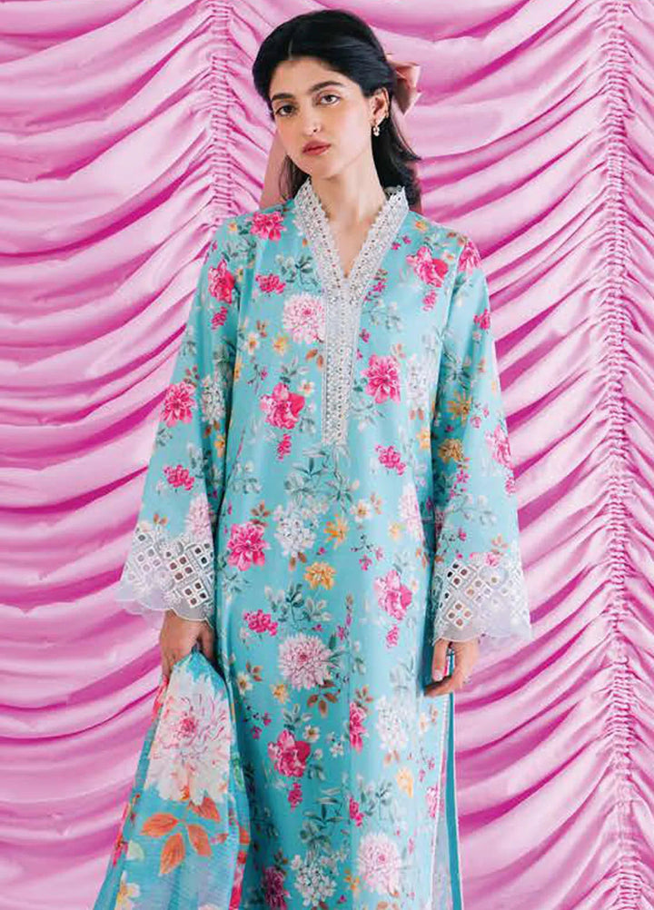 Rinesa By Ayzel Embroidered Lawn Suit Unstitched 3 Piece AAF24R D-10 Cali - Summer Collection