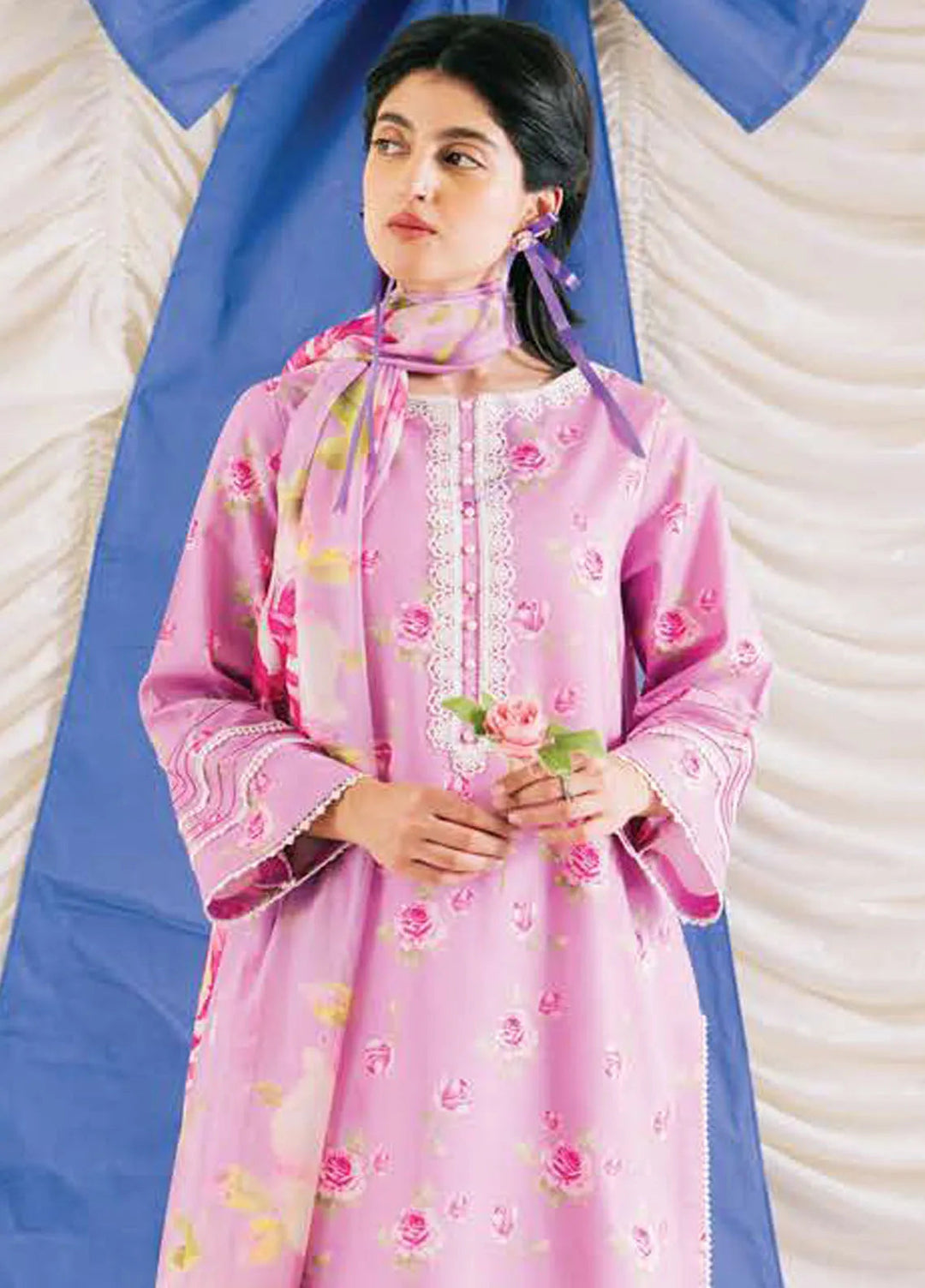 Rinesa By Ayzel Embroidered Lawn Suit Unstitched 3 Piece AAF24R D-12 Miri - Summer Collection