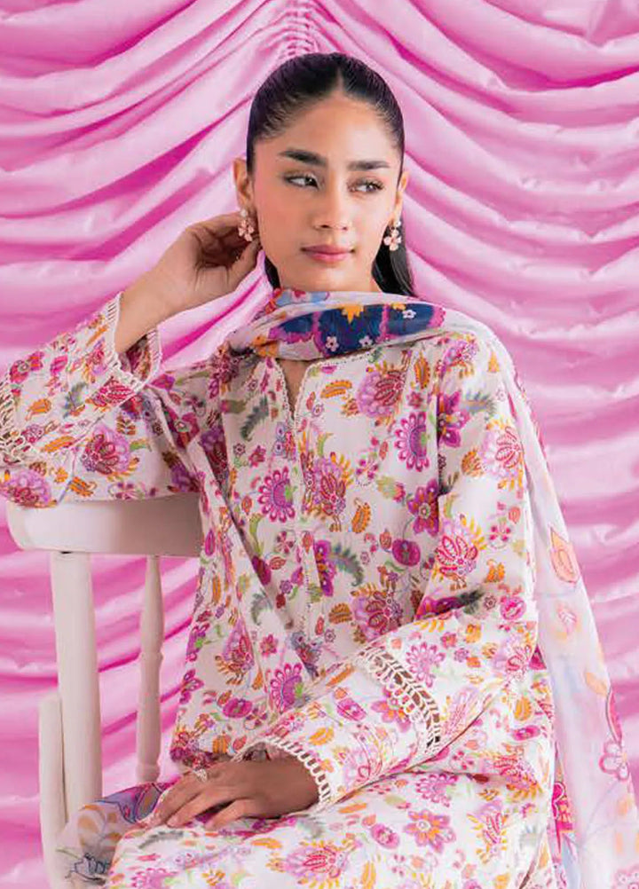 Rinesa By Ayzel Embroidered Lawn Suit Unstitched 3 Piece AAF24R D-14 Nina - Summer Collection