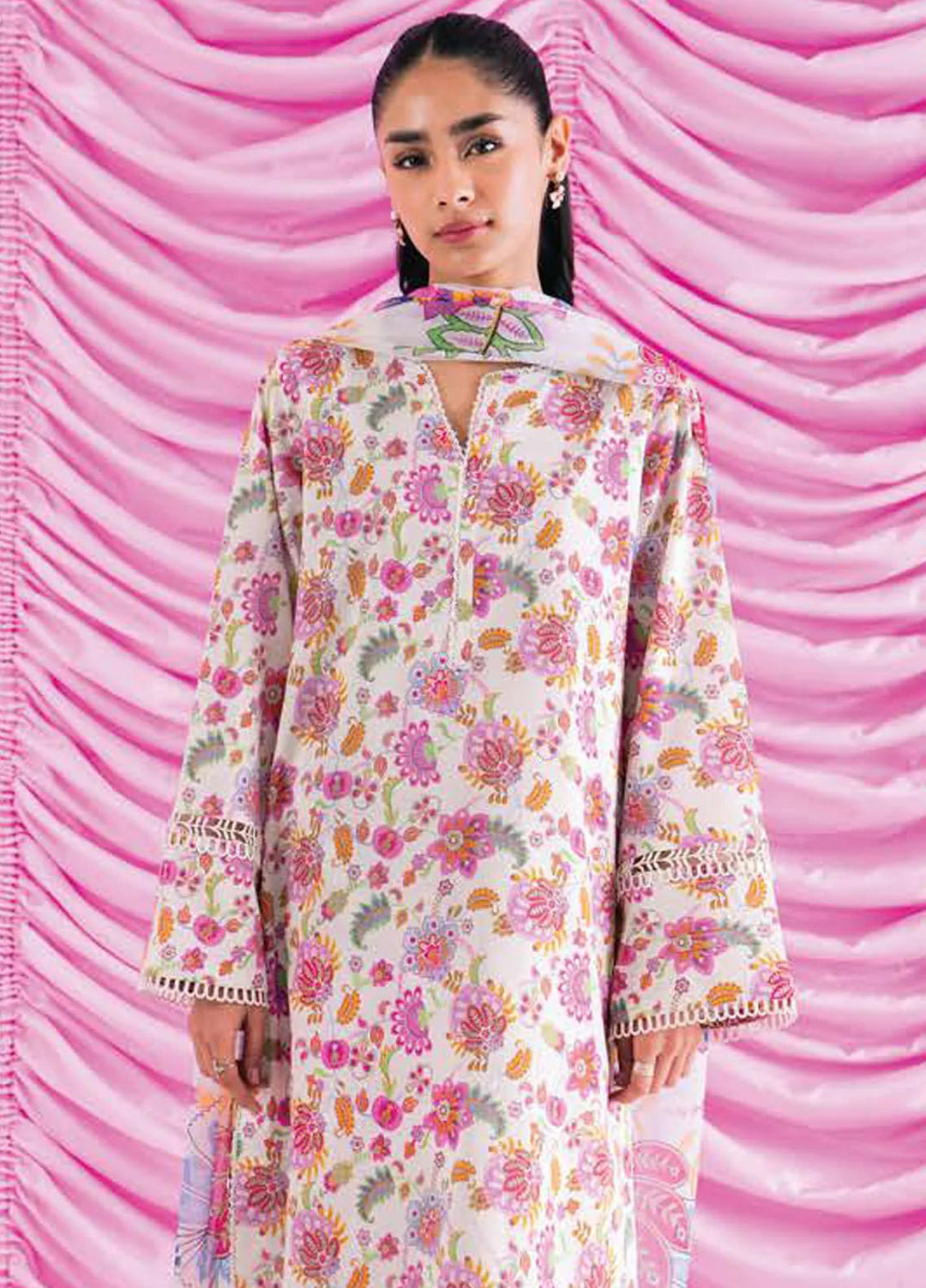 Rinesa By Ayzel Embroidered Lawn Suit Unstitched 3 Piece AAF24R D-14 Nina - Summer Collection