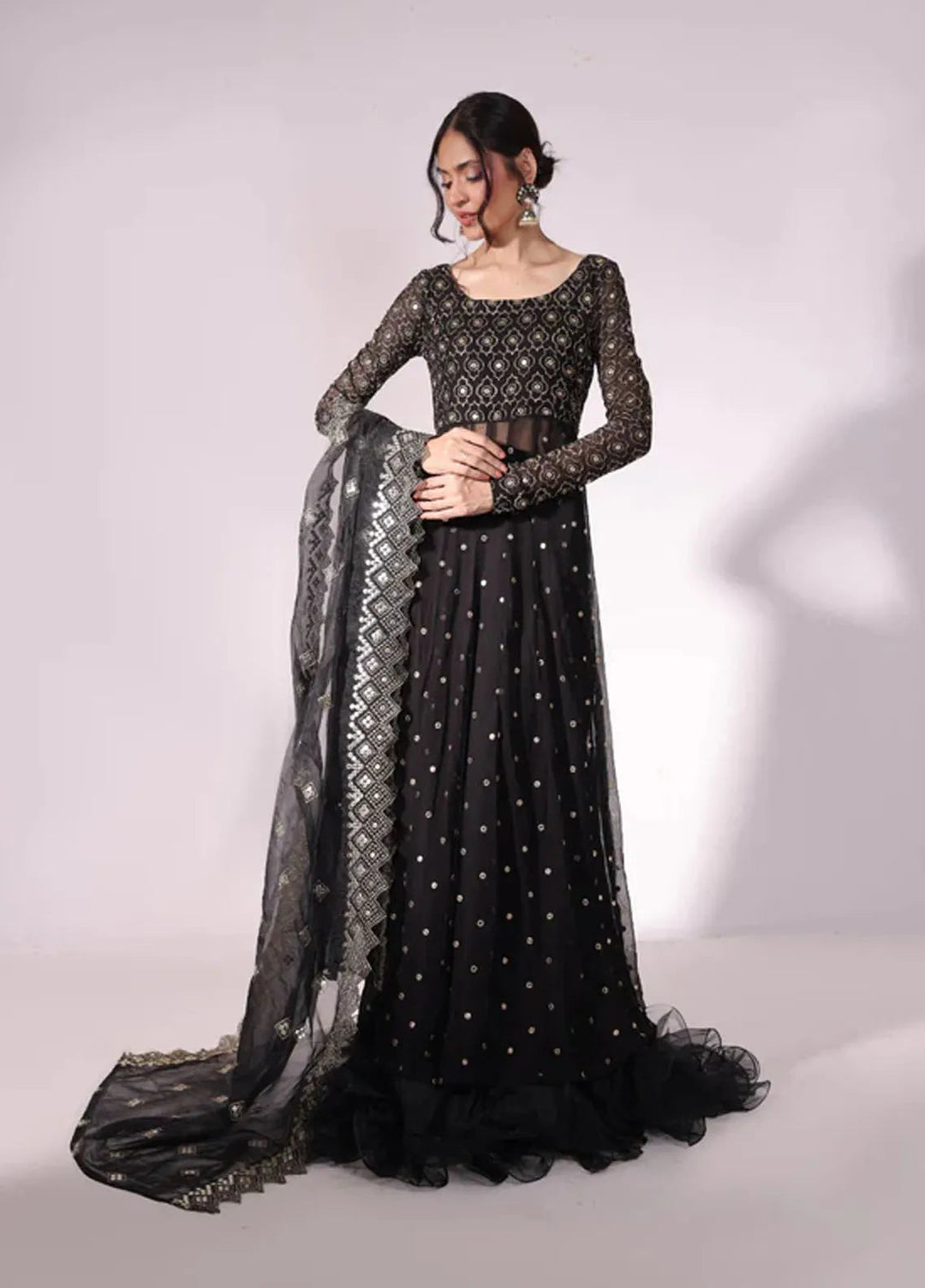 Ripret Pret Embroidered Chiffon 3 Piece Suit DilRuba