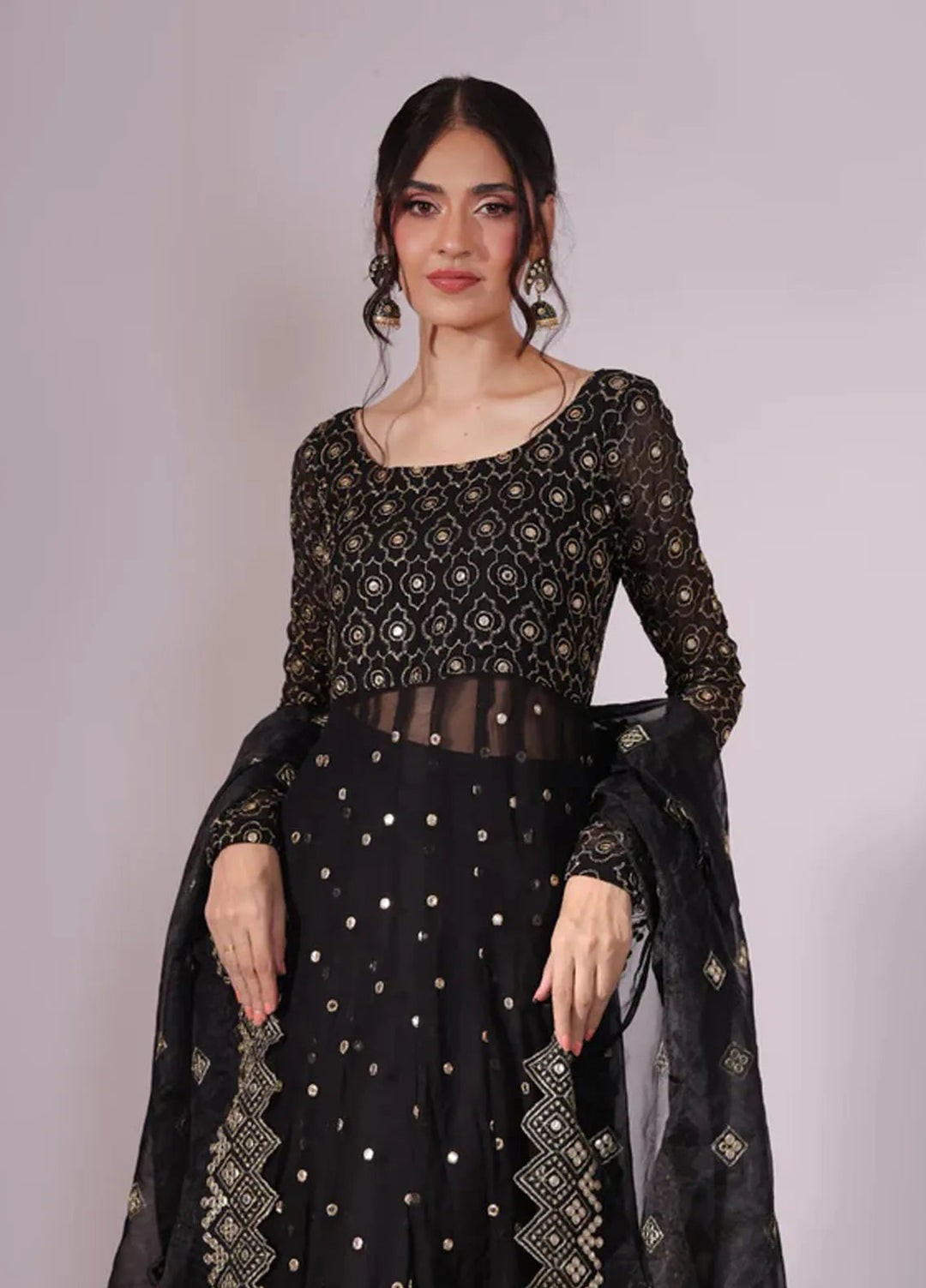 Ripret Pret Embroidered Chiffon 3 Piece Suit DilRuba