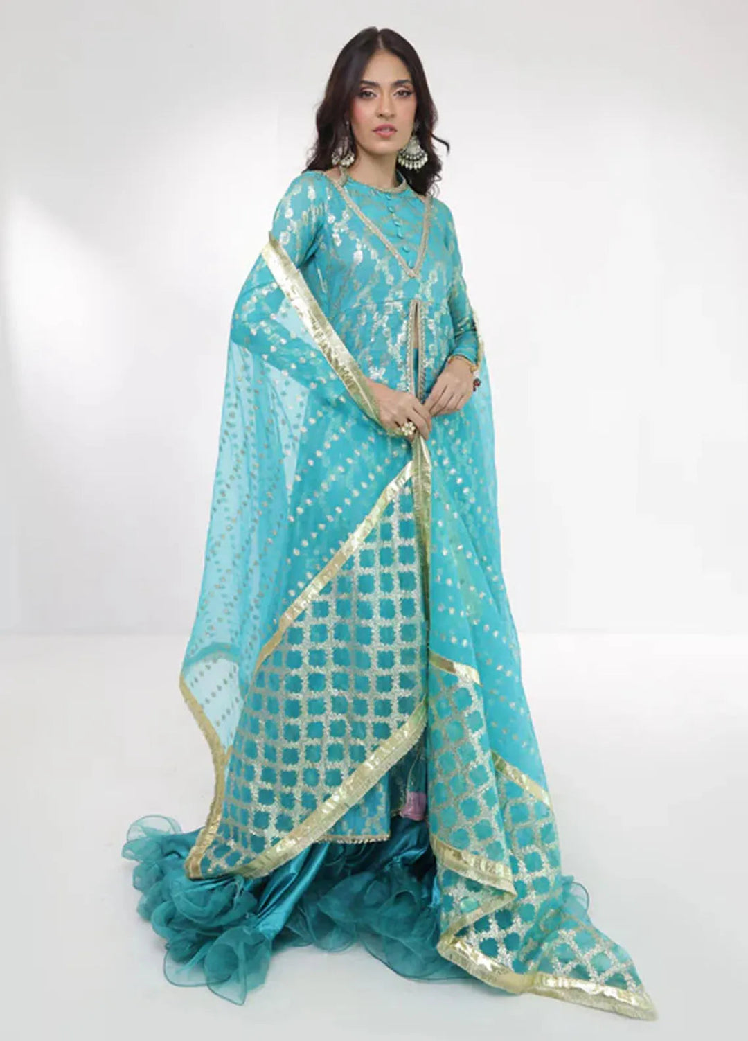 Ripret Pret Embroidered Cotton 3 Piece Suit Neelam