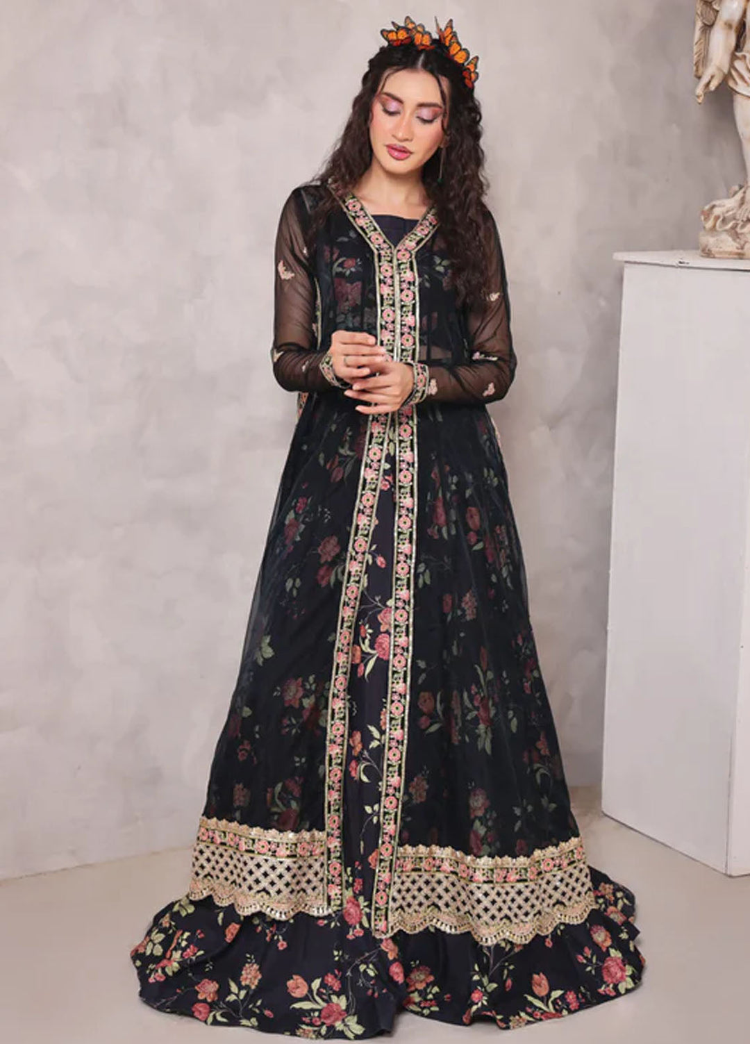 Ripret Pret Embroidered Lawn 3 Piece Suit Cosmos