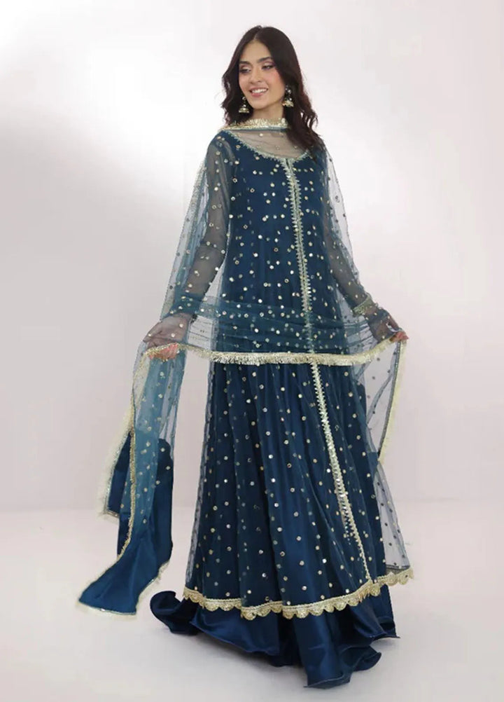 Ripret Pret Embroidered Net 3 Piece Suit Dilafroze