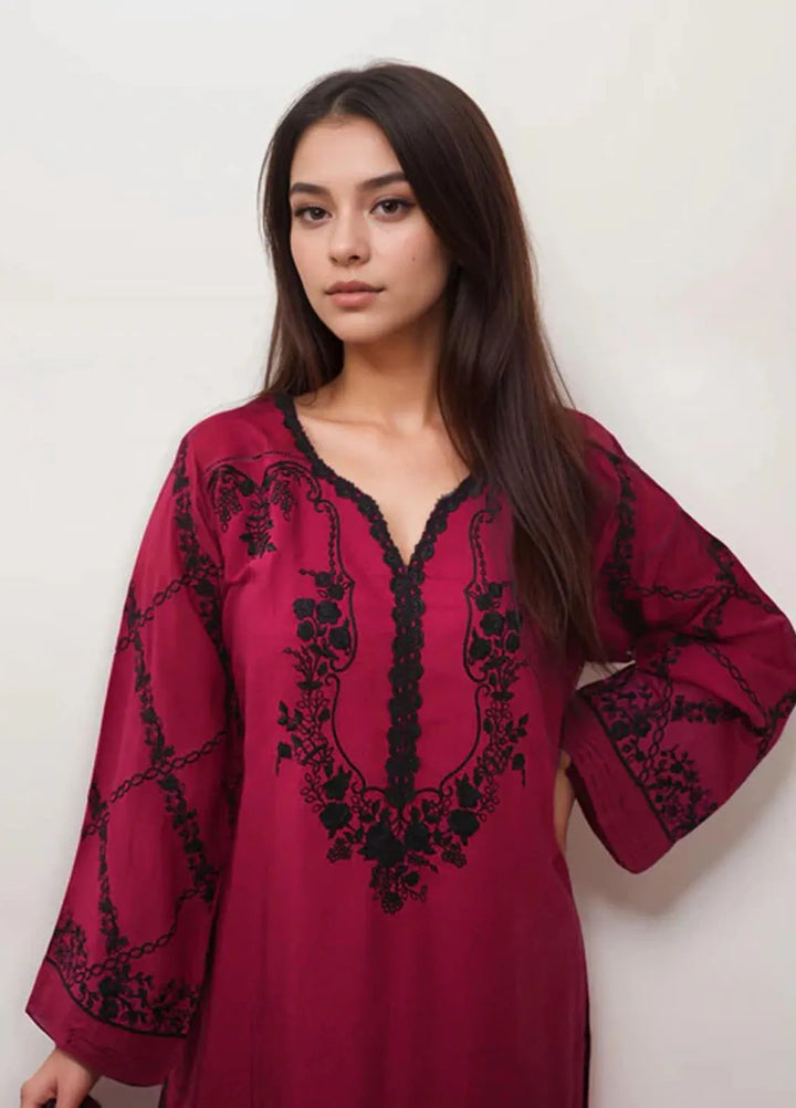 Ripret Pret Embroidered Raw Silk 3 Piece Suit GulPari