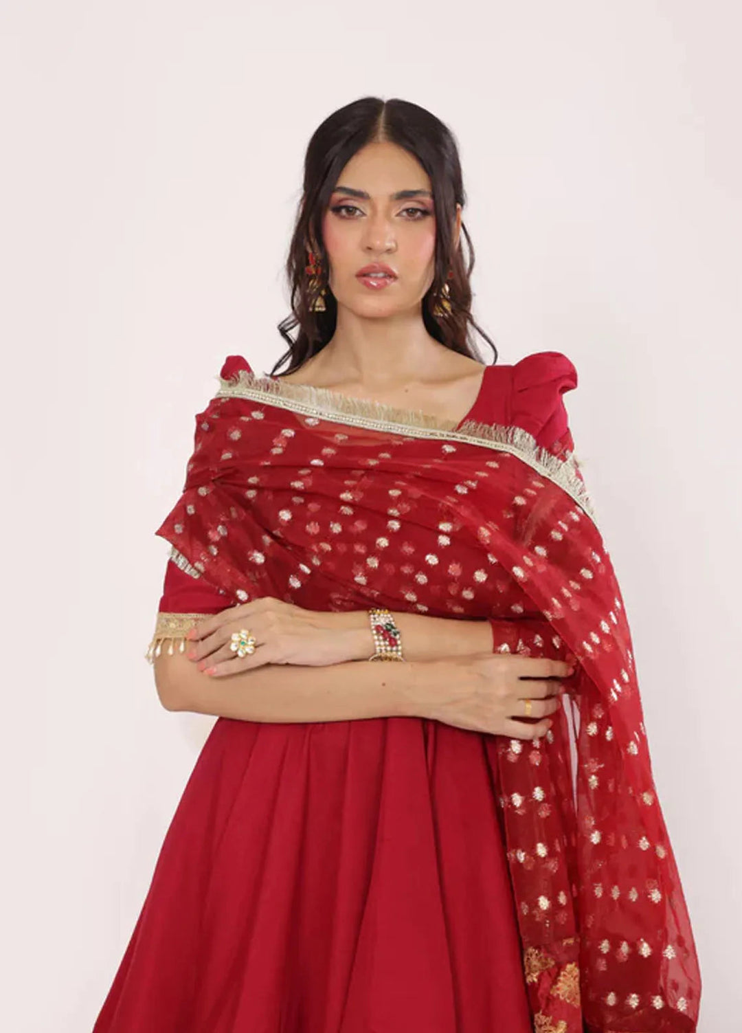 Ripret Pret Embroidered Raw Silk 3 Piece Suit Rani