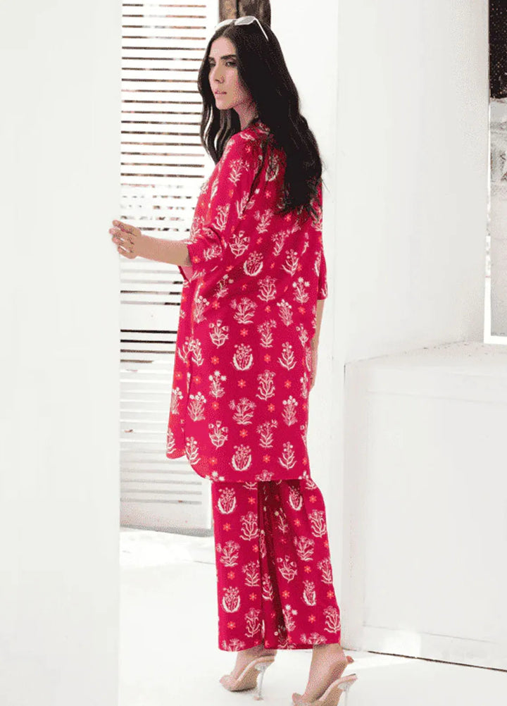 Ripret Pret printed Poly Lawn 2 Piece Suit Cherry Blossom