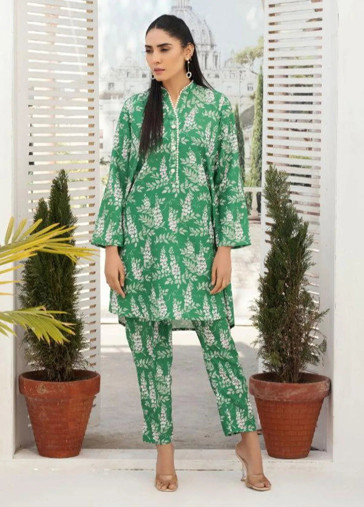 Ripret Pret printed Poly Lawn 2 Piece Suit Ivy
