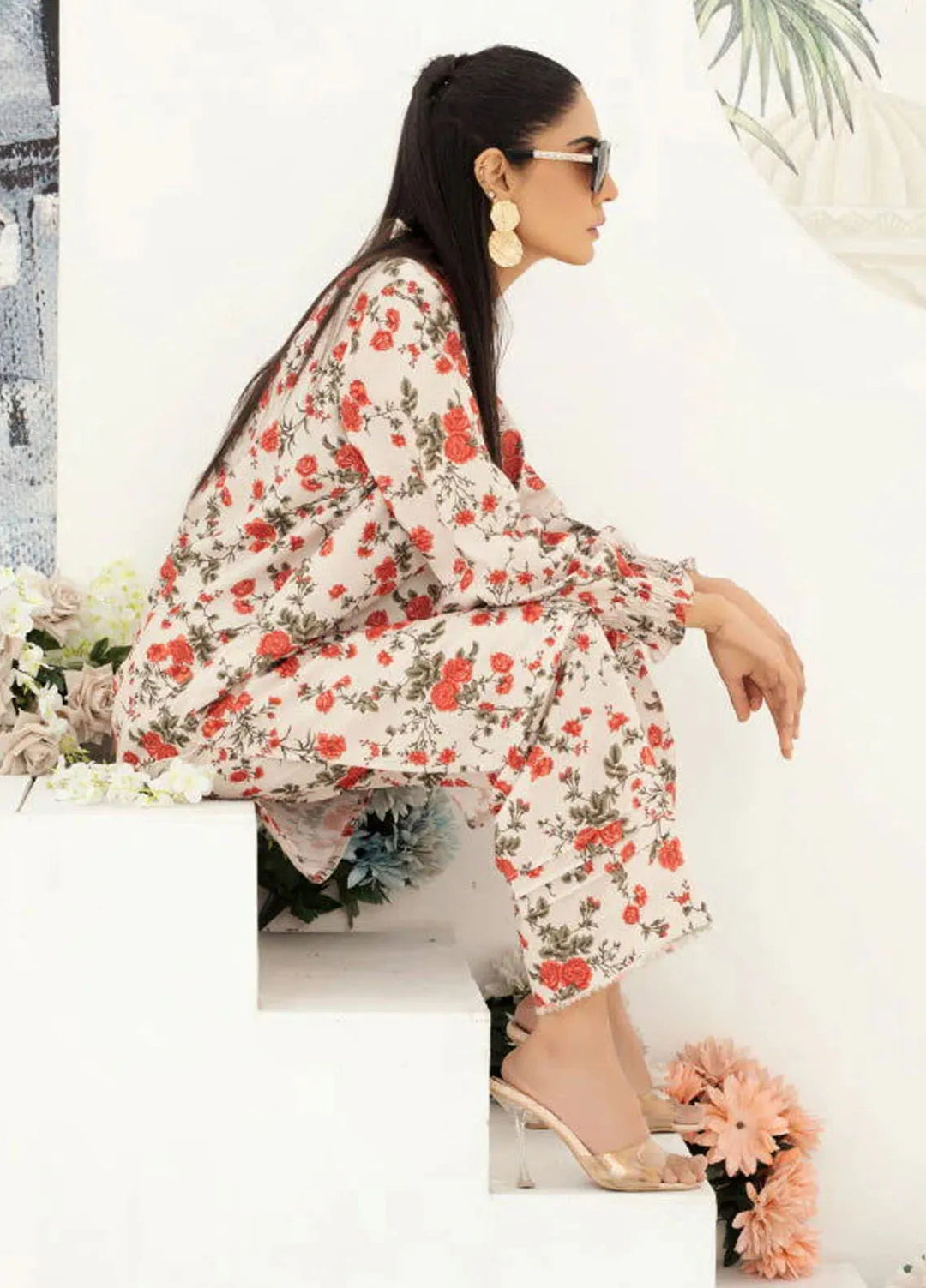 Ripret Pret printed Poly Lawn 2 Piece Suit Maples