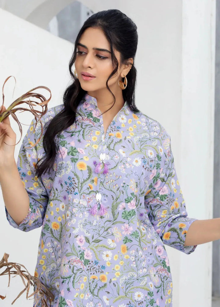 Ripret Pret printed Poly Lawn 2 Piece Suit Mint Blossom