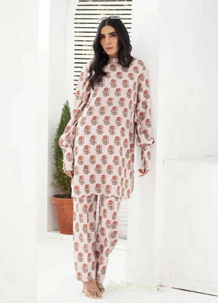 Ripret Pret printed Poly Lawn 2 Piece Suit Rust floral