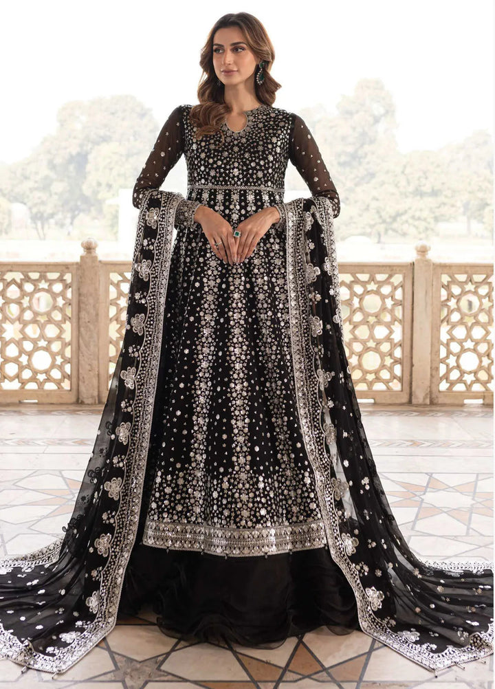 Ritzier by Farasha Embroidered Suit Unstitched 3 Piece FSH24R D-01 Midnight Orchid - Luxury Collection