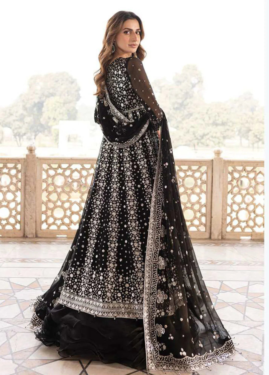 Ritzier by Farasha Embroidered Suit Unstitched 3 Piece FSH24R D-01 Midnight Orchid - Luxury Collection