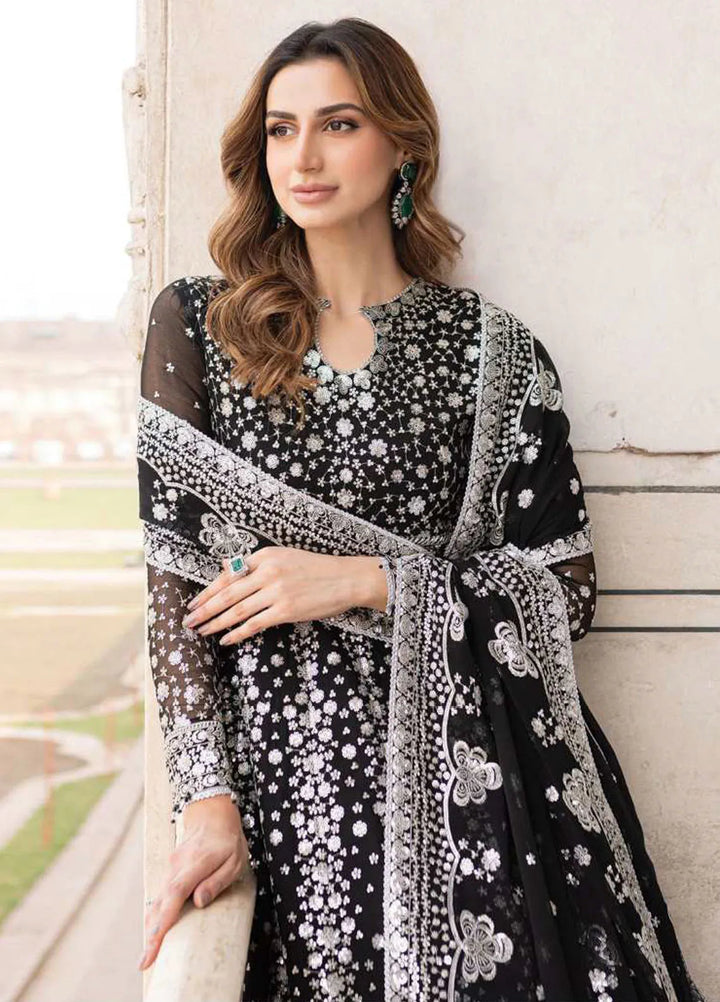 Ritzier by Farasha Embroidered Suit Unstitched 3 Piece FSH24R D-01 Midnight Orchid - Luxury Collection