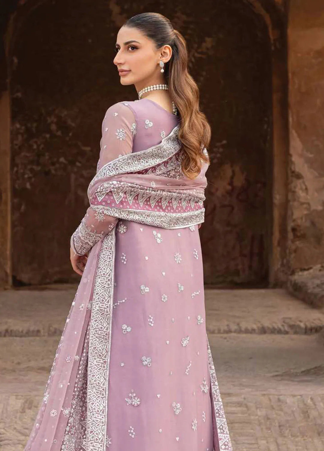 Ritzier by Farasha Embroidered Suit Unstitched 3 Piece FSH24R D-03 Pastel Mist - Luxury Collection
