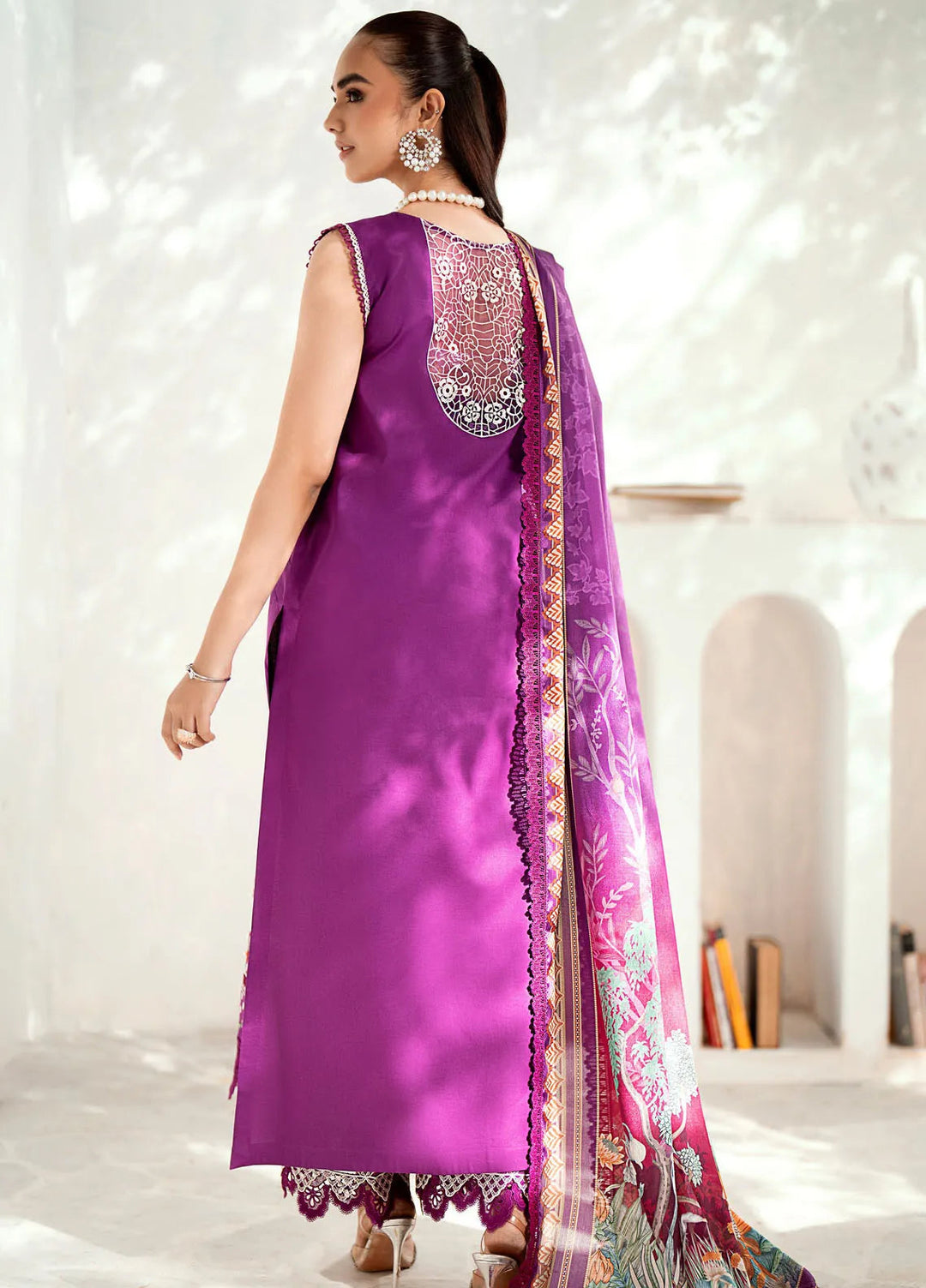 Riwaayat By Bin Ilyas Embroidered Lawn Suit Unstitched 3 Piece BI24R 301 A - Summer Collection