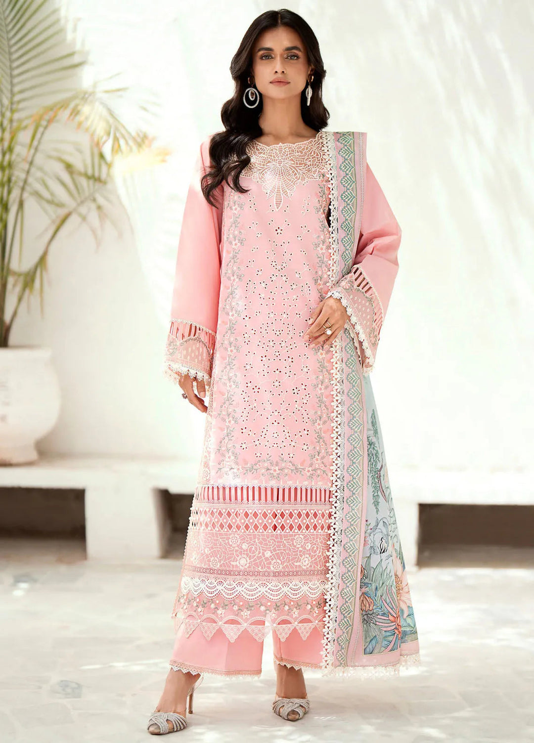 Riwaayat By Bin Ilyas Embroidered Lawn Suit Unstitched 3 Piece BI24R 301 B - Summer Collection
