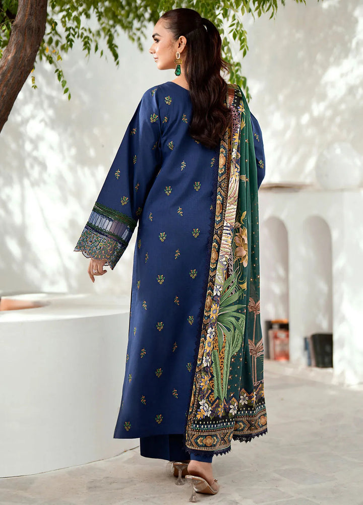 Riwaayat By Bin Ilyas Embroidered Lawn Suit Unstitched 3 Piece BI24R 302 A - Summer Collection