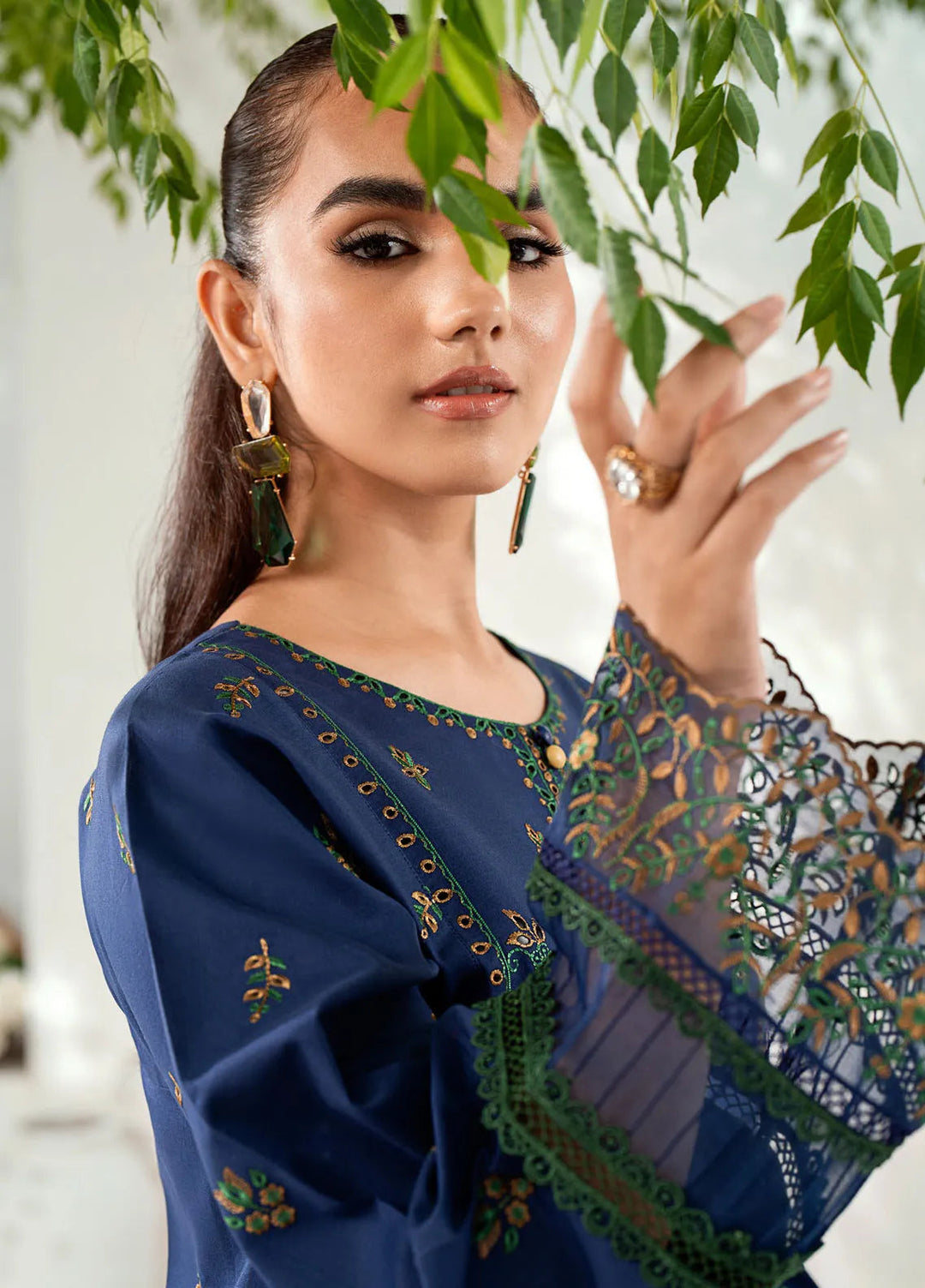Riwaayat By Bin Ilyas Embroidered Lawn Suit Unstitched 3 Piece BI24R 302 A - Summer Collection