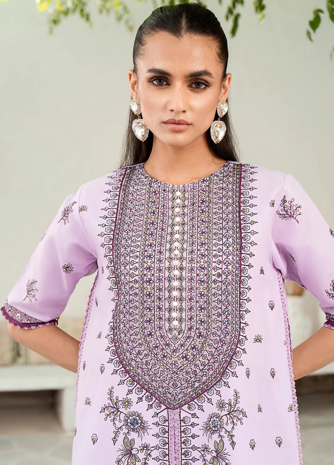 Riwaayat By Bin Ilyas Embroidered Lawn Suit Unstitched 3 Piece BI24R 303 A - Summer Collection