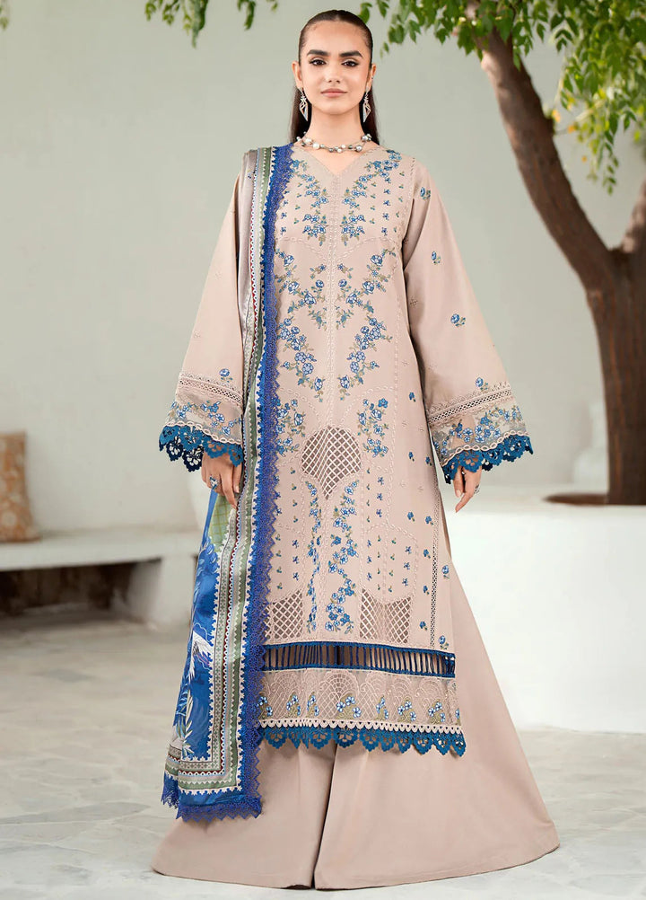 Riwaayat By Bin Ilyas Embroidered Lawn Suit Unstitched 3 Piece BI24R 304 A - Summer Collection