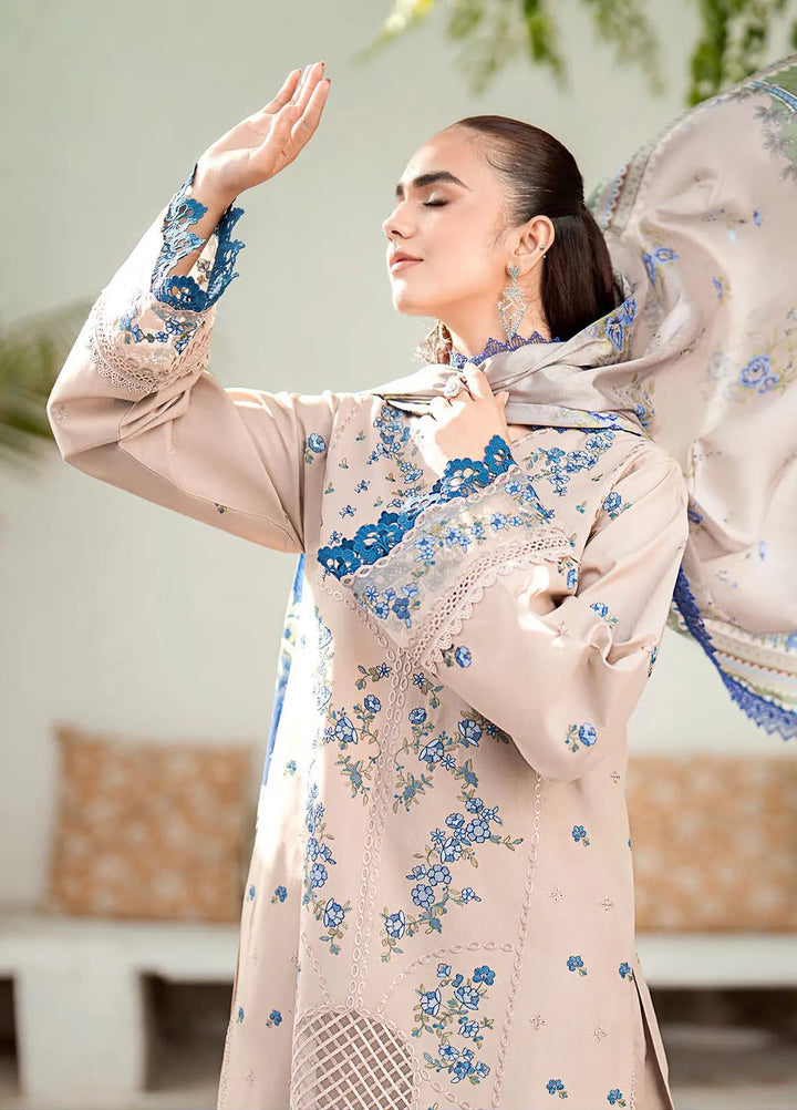 Riwaayat By Bin Ilyas Embroidered Lawn Suit Unstitched 3 Piece BI24R 304 A - Summer Collection
