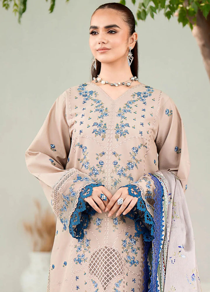 Riwaayat By Bin Ilyas Embroidered Lawn Suit Unstitched 3 Piece BI24R 304 A - Summer Collection