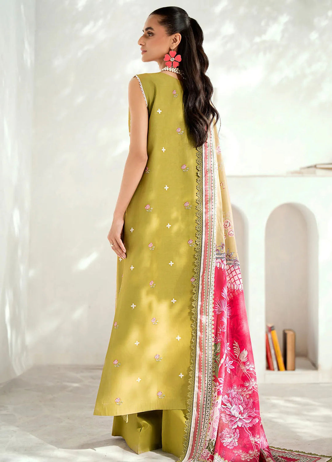 Riwaayat By Bin Ilyas Embroidered Lawn Suit Unstitched 3 Piece BI24R 304 B - Summer Collection