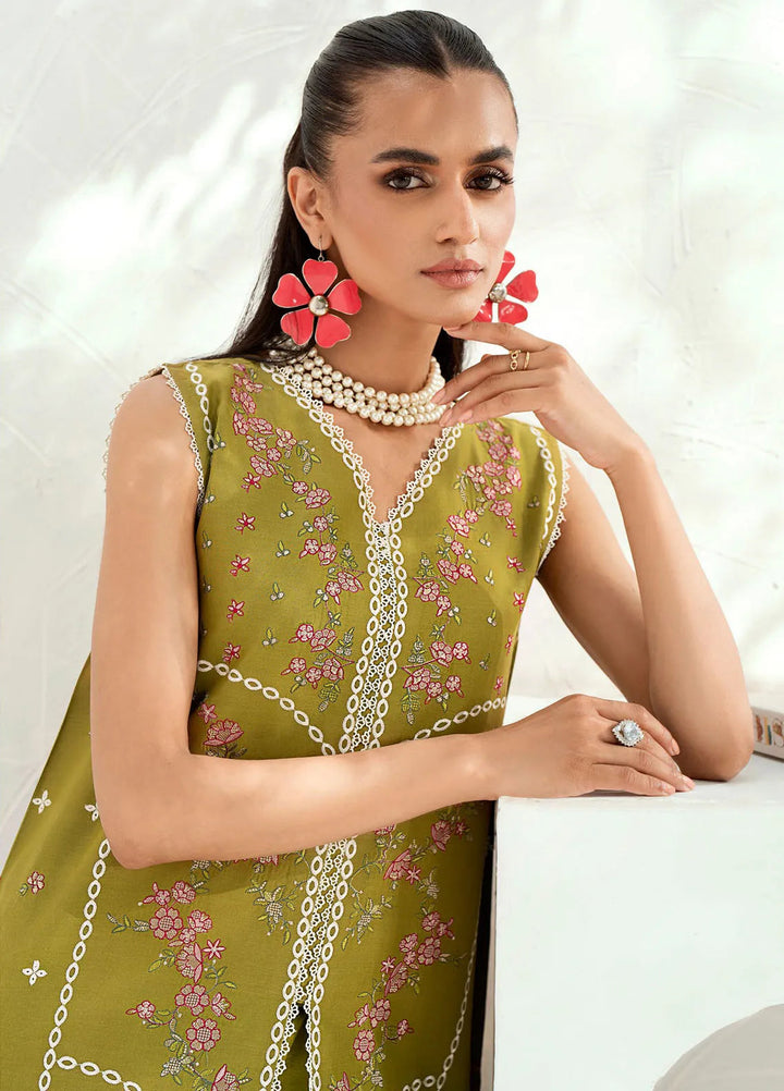 Riwaayat By Bin Ilyas Embroidered Lawn Suit Unstitched 3 Piece BI24R 304 B - Summer Collection