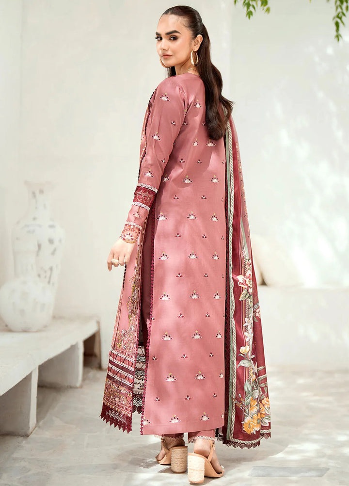Riwaayat By Bin Ilyas Embroidered Lawn Suit Unstitched 3 Piece BI24R 305 A - Summer Collection