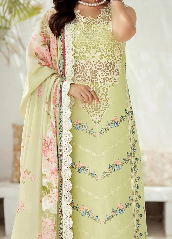 Riwaayat By Bin Ilyas Embroidered Lawn Suit Unstitched 3 Piece BI24R 306 A - Summer Collection