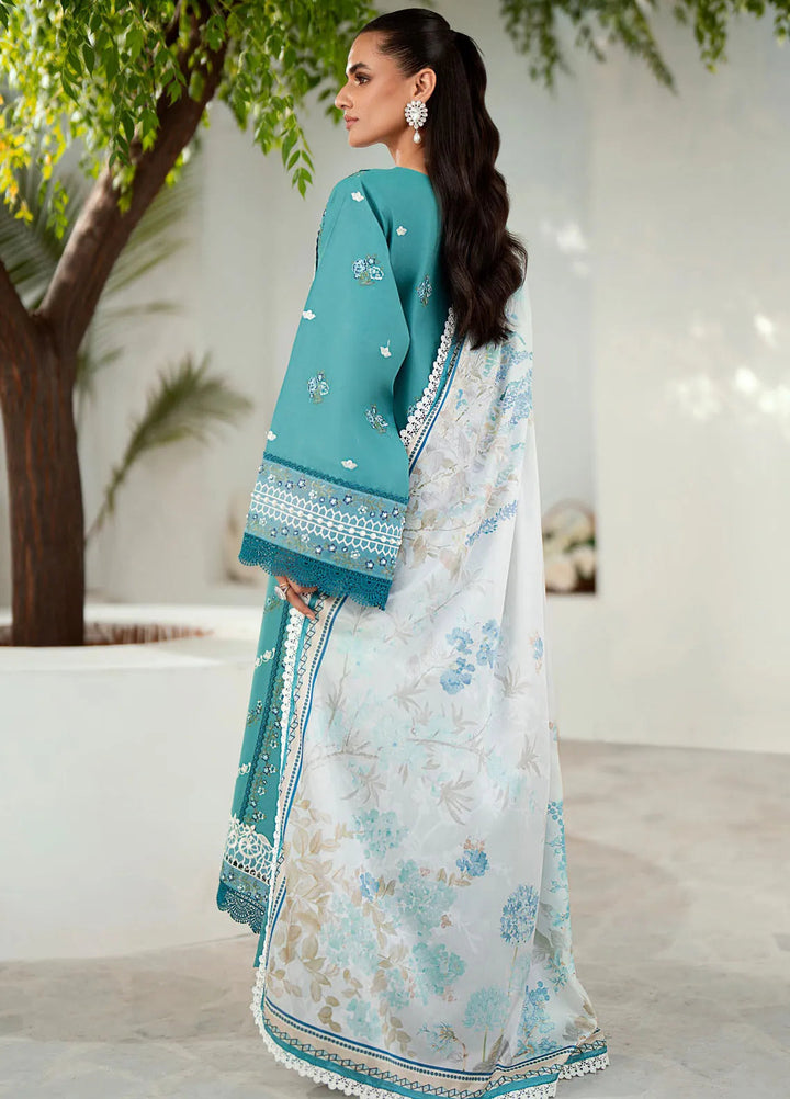 Riwaayat By Bin Ilyas Embroidered Lawn Suit Unstitched 3 Piece BI24R 306 B - Summer Collection