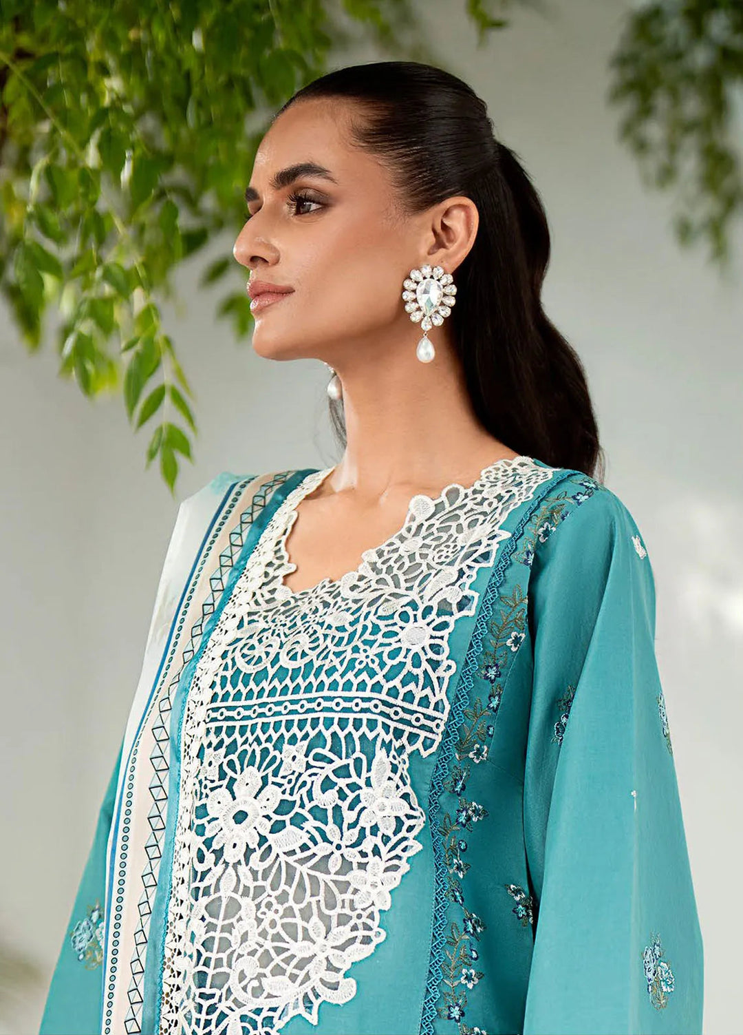 Riwaayat By Bin Ilyas Embroidered Lawn Suit Unstitched 3 Piece BI24R 306 B - Summer Collection