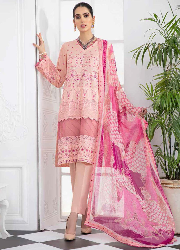 Riwaj by Banafsheh Embroidered Lawn Suits Unstitched 3 Piece BF21R RW-02 - Summer Collection