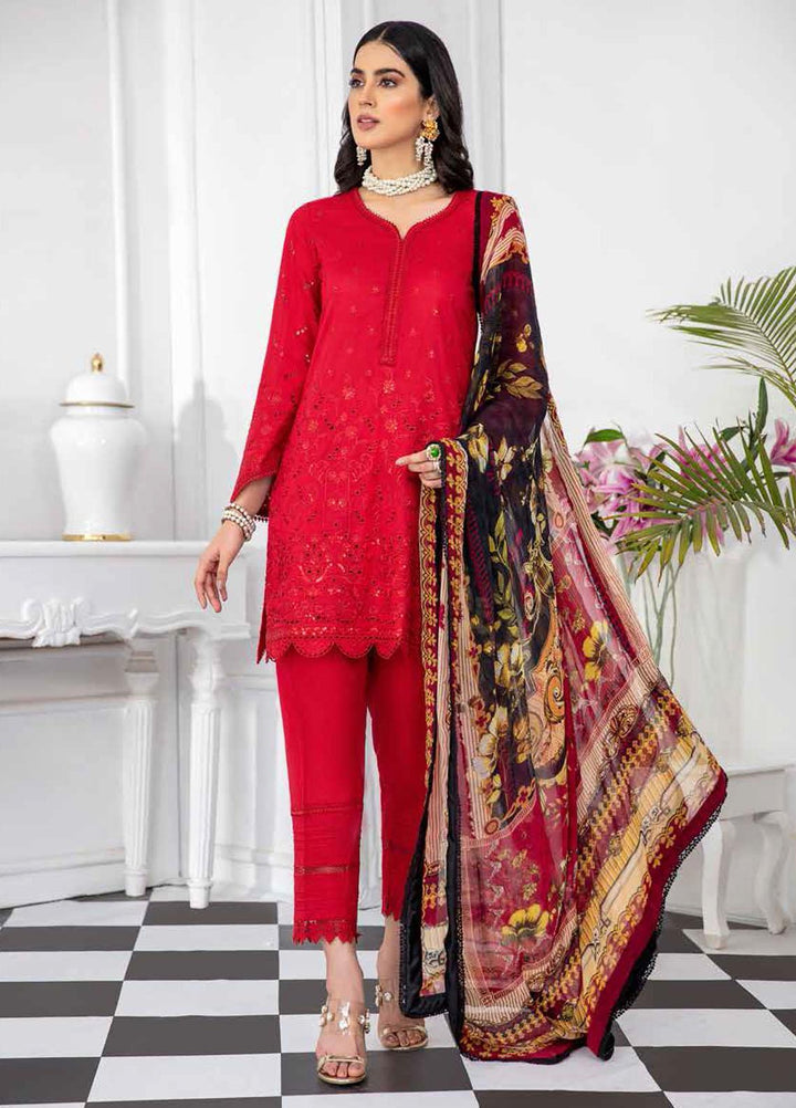 Riwaj by Banafsheh Embroidered Lawn Suits Unstitched 3 Piece BF21R RW-07 - Summer Collection