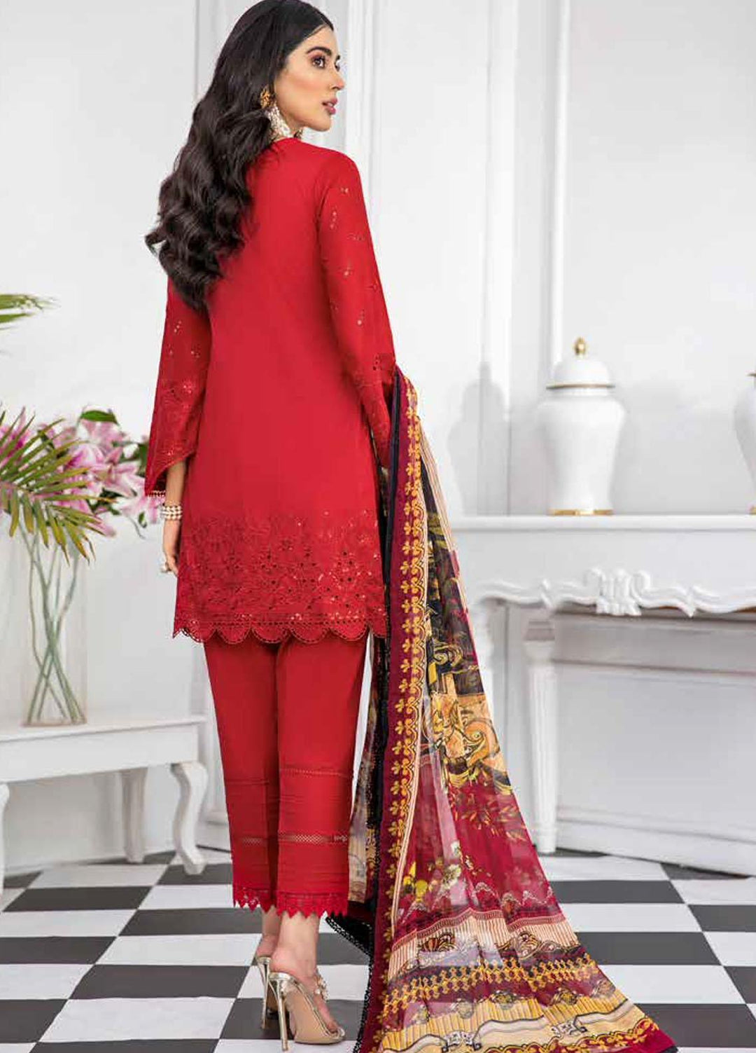 Riwaj by Banafsheh Embroidered Lawn Suits Unstitched 3 Piece BF21R RW-07 - Summer Collection