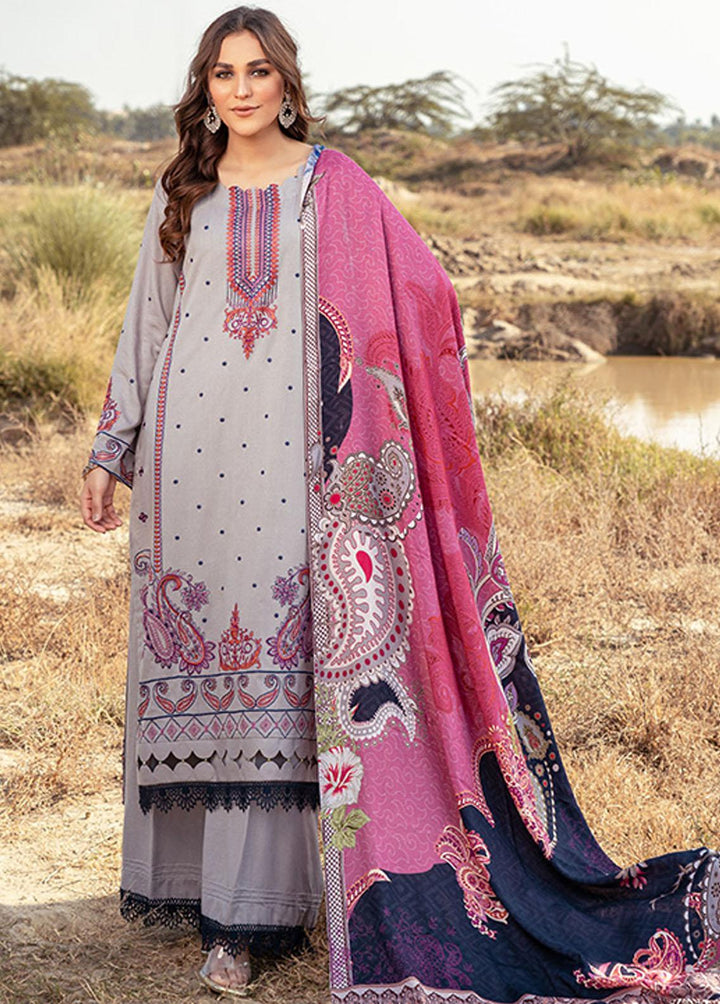 Riwaj By Banafsheh Embroidered Karandi Suits Unstitched 3 Piece BF22R BNK-02 - Winter Collection