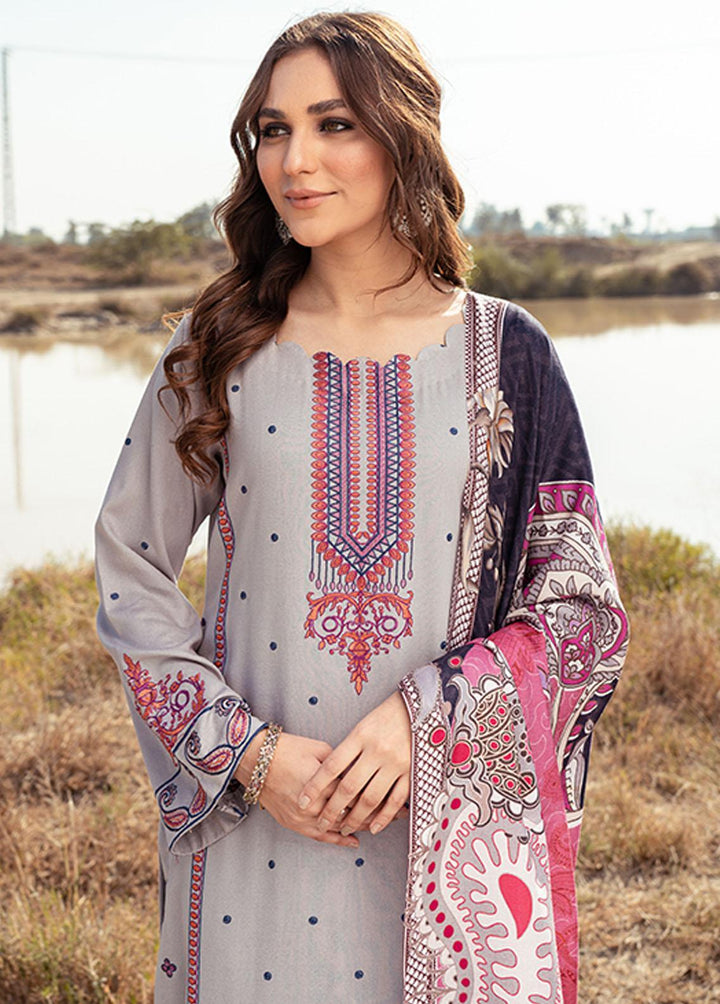 Riwaj By Banafsheh Embroidered Karandi Suits Unstitched 3 Piece BF22R BNK-02 - Winter Collection