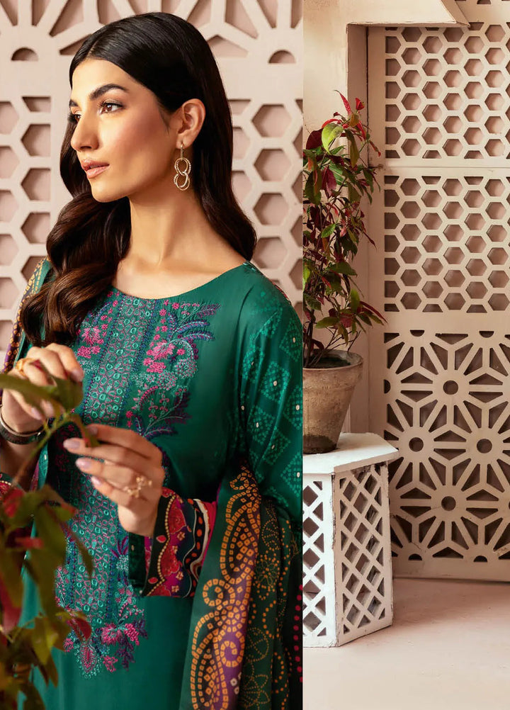 Riwaj by Ramsha Embroidered Viscose Suits Unstitched 3 Piece RSH24RJ J-301 - Winter Collection