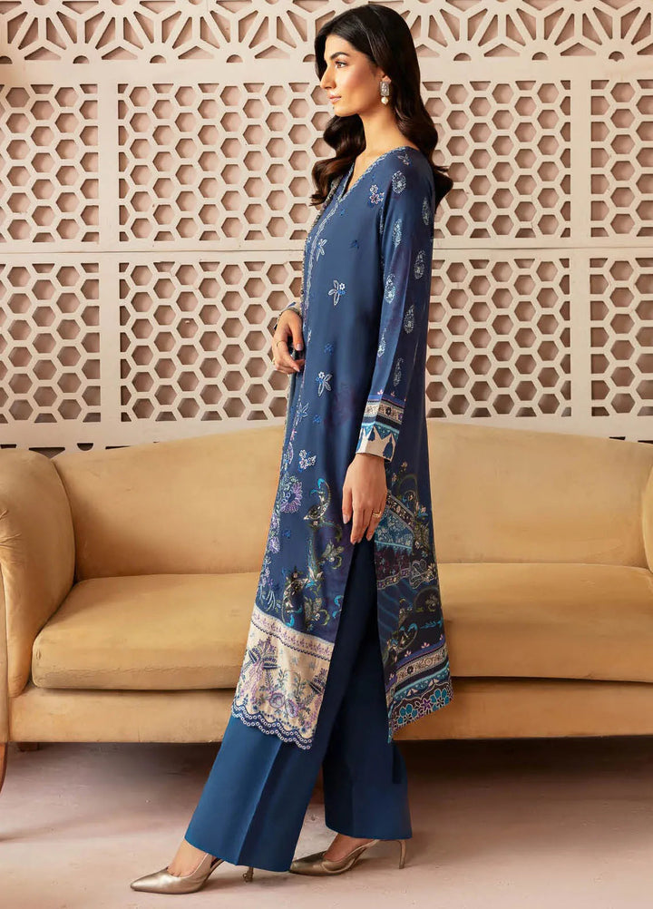 Riwaj by Ramsha Embroidered Viscose Suits Unstitched 3 Piece RSH24RJ J-302 - Winter Collection