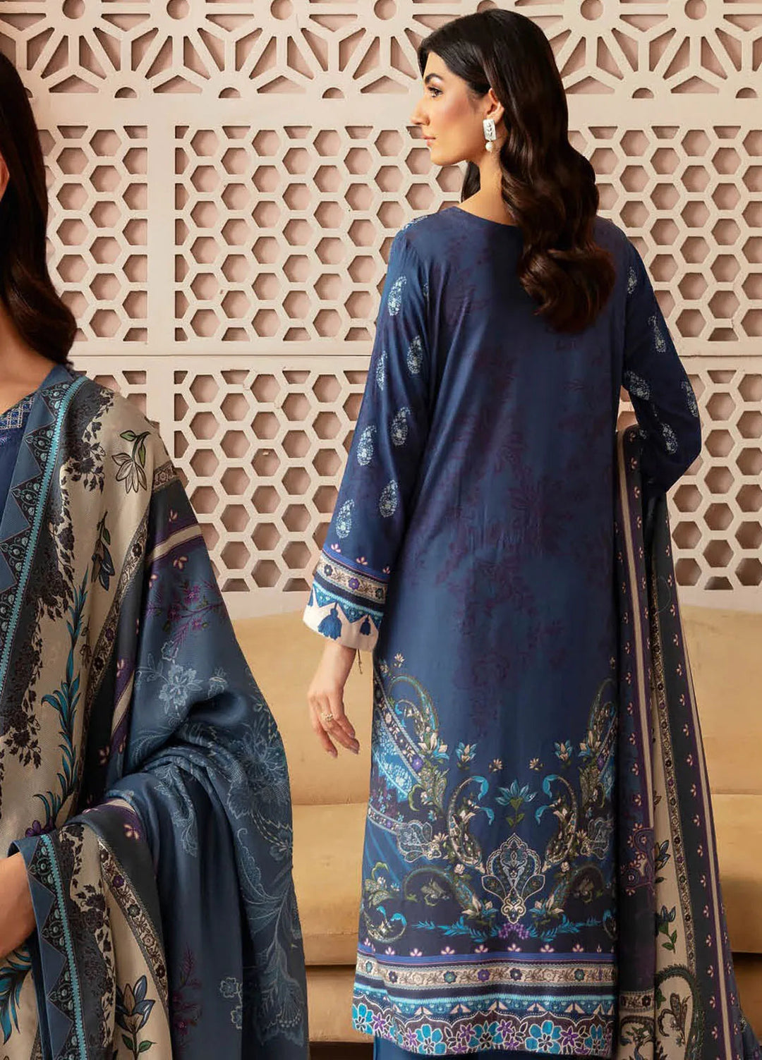 Riwaj by Ramsha Embroidered Viscose Suits Unstitched 3 Piece RSH24RJ J-302 - Winter Collection