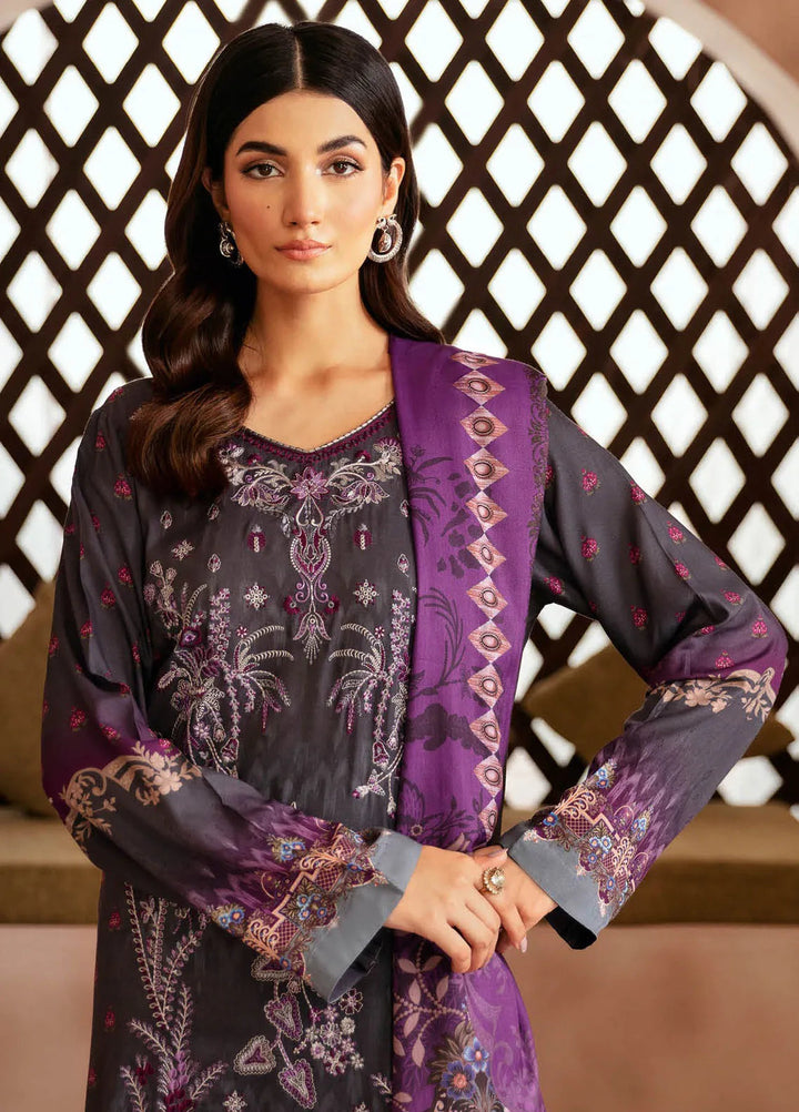 Riwaj by Ramsha Embroidered Viscose Suits Unstitched 3 Piece RSH24RJ J-303 - Winter Collection